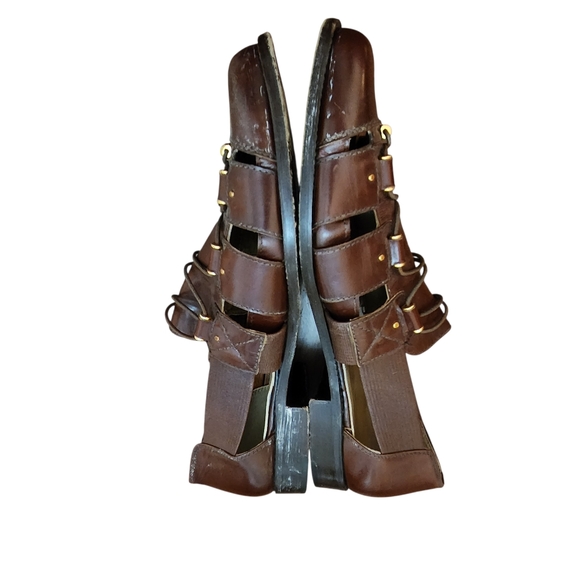 R. Martegani Handmade In Italy Brown Leather Men's Shoes Size 10 - Picture 3 of 11